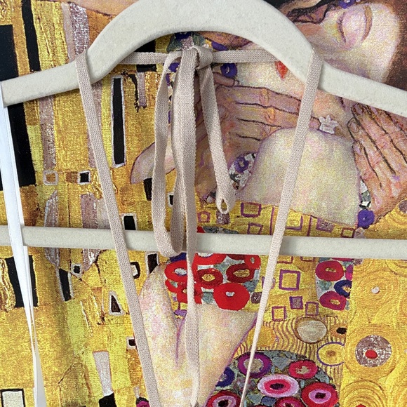 Boho Beige Ribbed Halter Dress - Picture 8 of 10